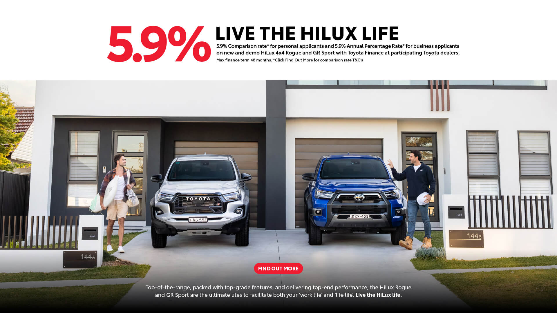 HiLux Rogue & GR Sport 5.9% Finance Offer