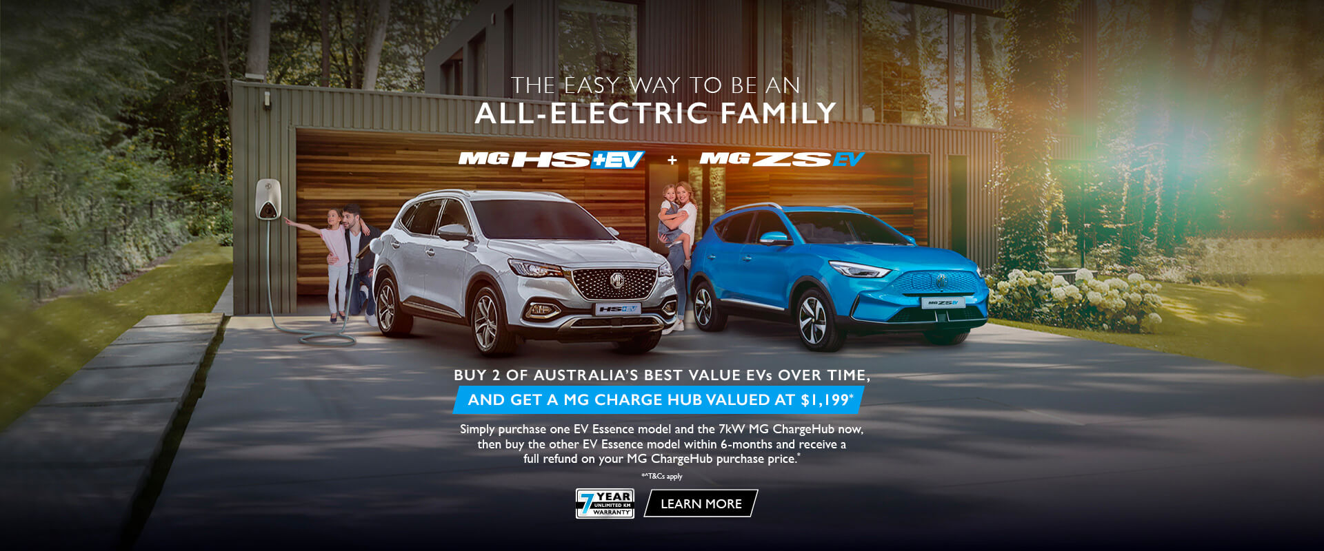 Become an all electric family with MG